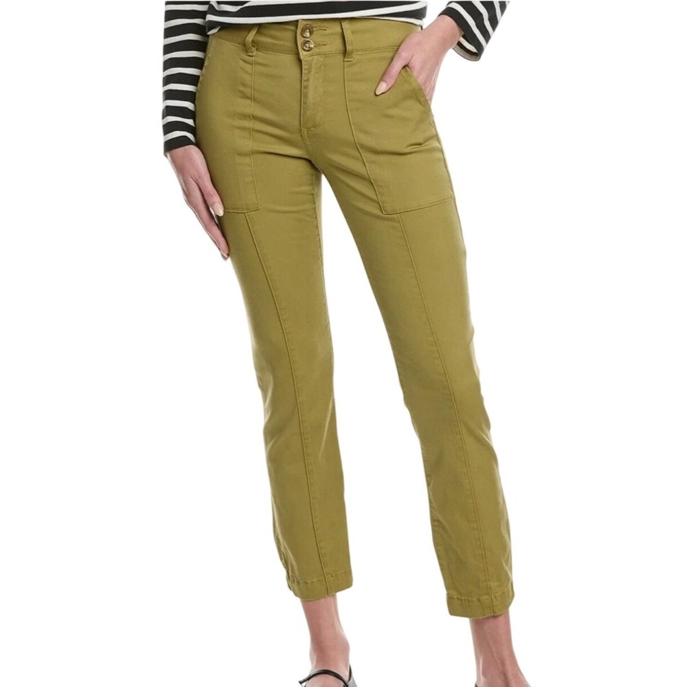 Cabi Trooper Pant Olive Green Slim Utility Jogger Style 6479 Size 14